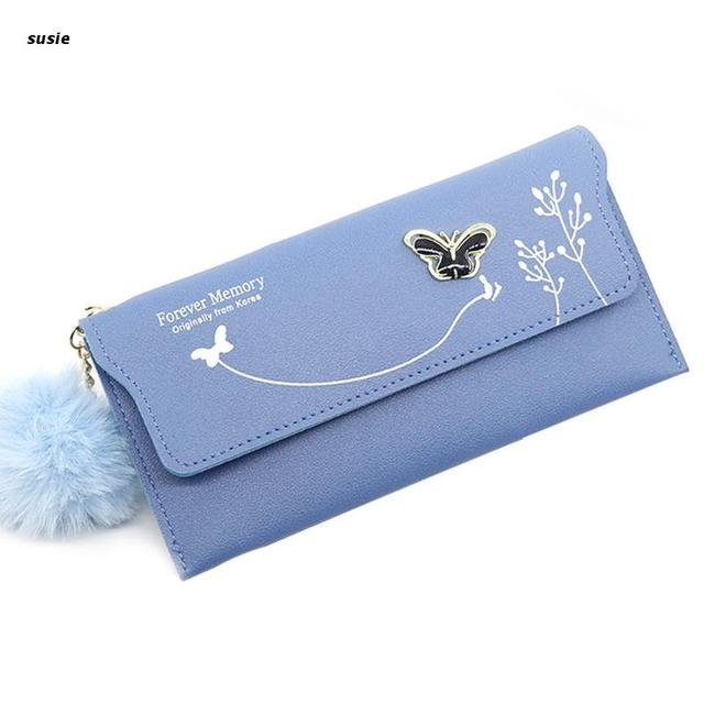 X7YA Fashion Women Lady Clutch PU Leather Wallet Long Card Case Phone Bag Coin Purse Handbags