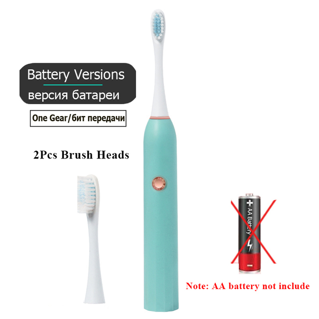 Rechargeable Electric Toothbrush Black White Sonic Oral Hygiene Toothbrush IPX7 Waterproof With Brush Head Replacement Gift