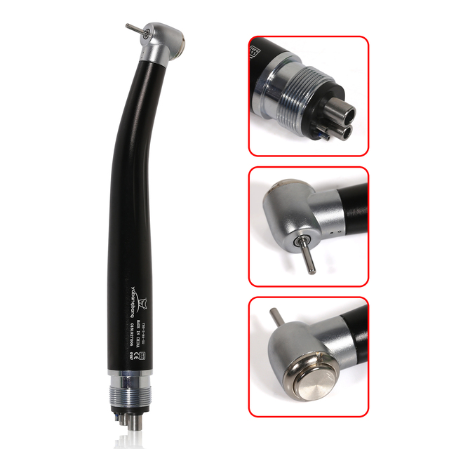 High Speed ​​Dental Handpiece, 2 or 4 Holes, Push Button, Standard Air Turbine, NSK Compatible Rotator/Cartridge