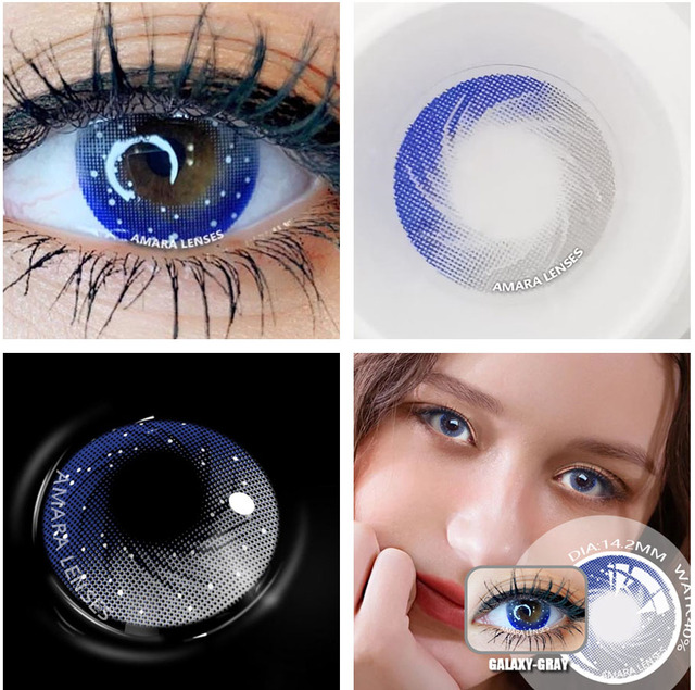 Amara color contact lenses Galaxy Serrisviel annual contact lenses colored eyes eye color lenses