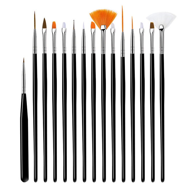 7/15pcs nail brush pen 12 different sizes nail glue phototherapy pen suitable for professional salon or home use gel nail brush