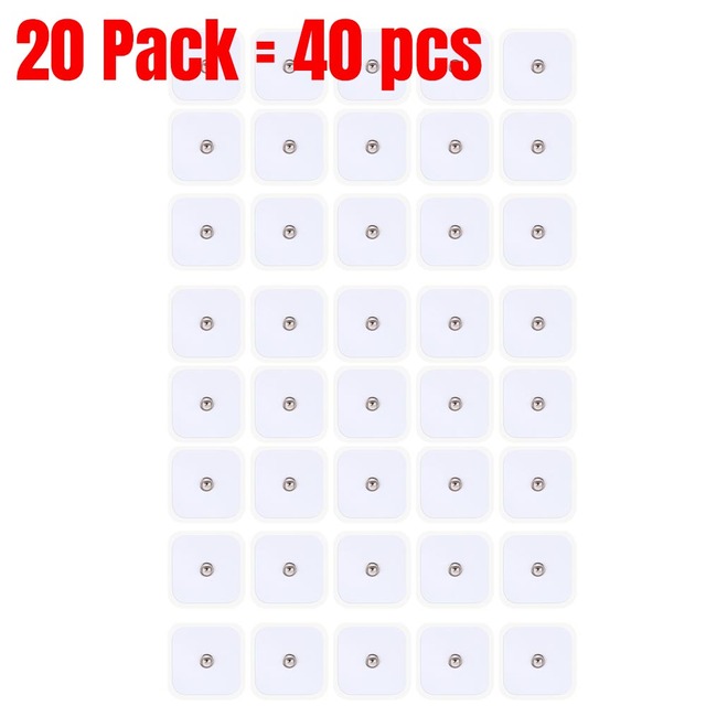 10/20/40/100pcs Tens Electrode Gel EMS Pads Tens Electro Pad Body Acupuncture Therapy Massager Therapeutic Pulse Stimulator