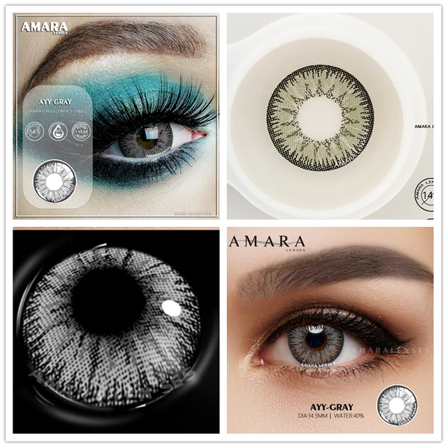 AMARA 2pcsCosplay Anime Eyes Lenses for Eyes AYY Series Makeup Sharingan Beauty Contact Lenses Eye Cosmetic Color Lens Eyes