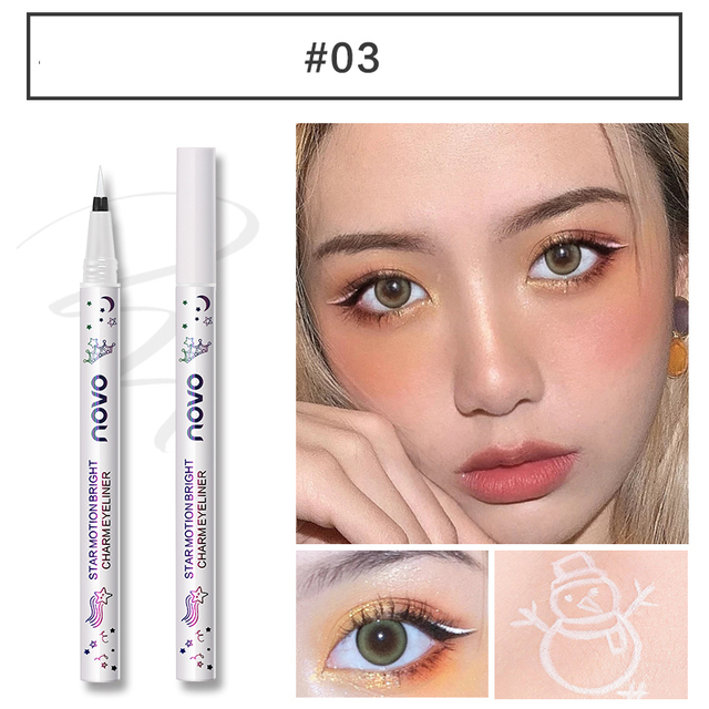 8 Colors New Waterproof Long Lasting Eyeliner Colorful Matte Liquid Eyeliner Pencil Pigment Party Permanent Natural