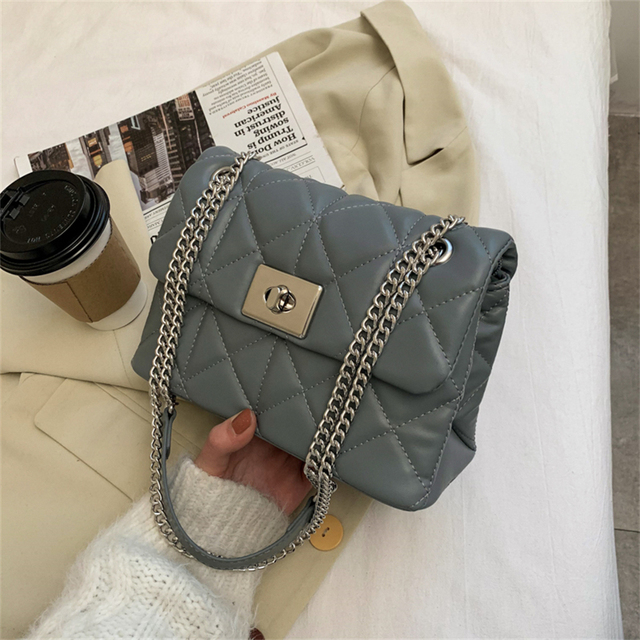 Women's fashion handbag luxury purses designer shouler crossbody messenger bag for female new branded soft leather chain flap sac