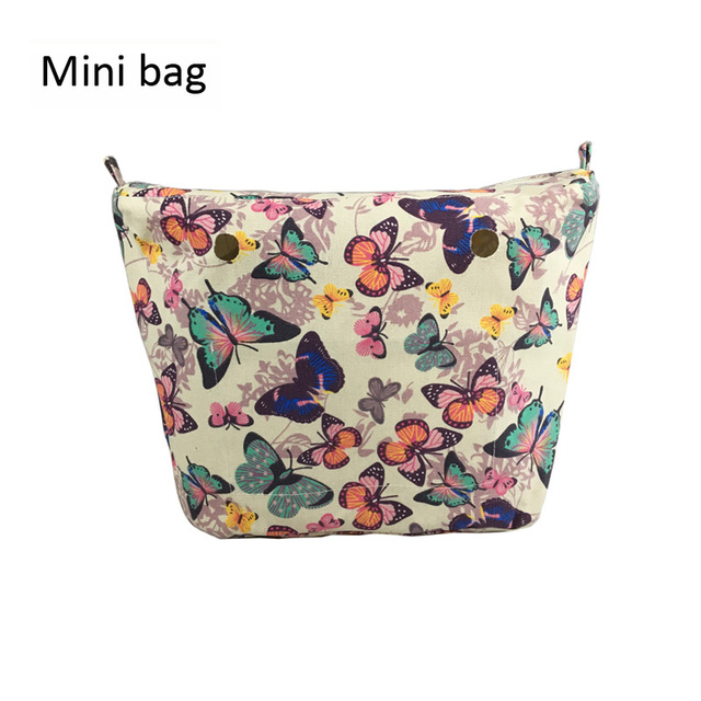 7 Colors Mini Size Inner Lining Zipper Pocket For Obag Insert With Inner For O Bag