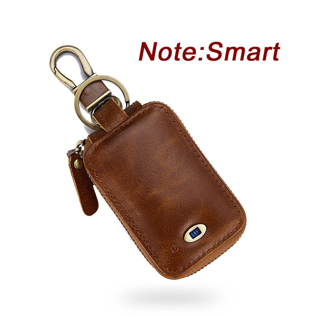 Smart Bluetooth Compatible Tracker Genuine Leather Wallet Keys Organizer Men Smart Car Holders Housekeeper Keychain Men