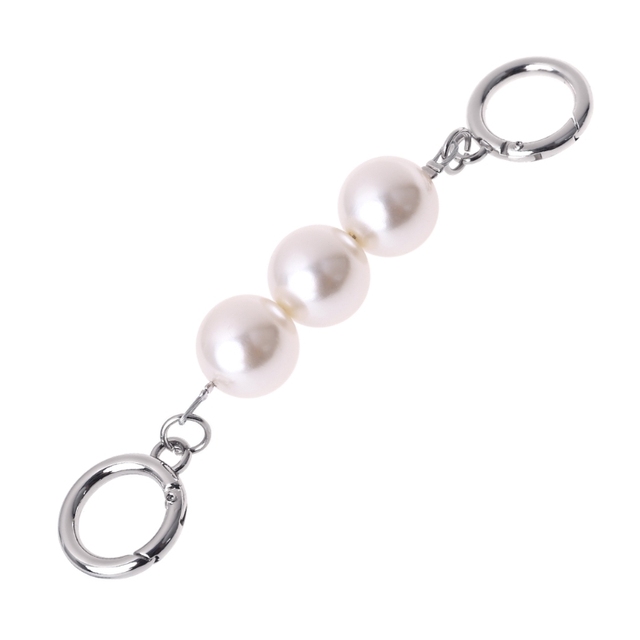 1pc 13cm Pearl Purse Chain Strap Extender for Cross Body Shoulder Handbag DIY Purse Replacement Charm Bag Accessories