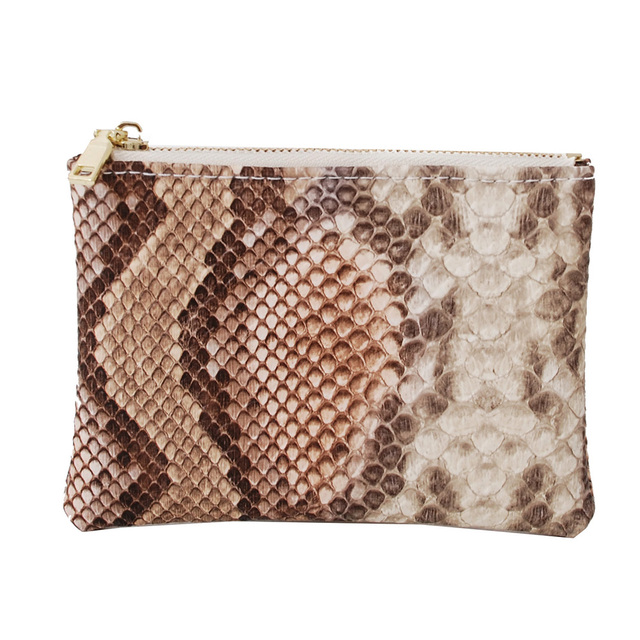 Women Wallet Trend 2021 Cheap Soft PU Leather Snakeskin Pattern Exquisite Coin Wallet Lady Vintage Zipper Purses Female Clutch Bag