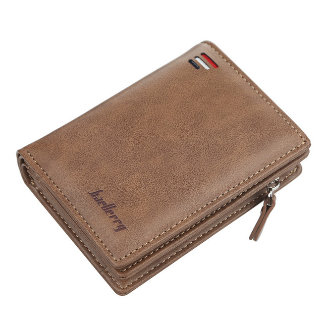 Men's wallet made of polyurethane leather, classic men's wallet for keeping cards, high quality