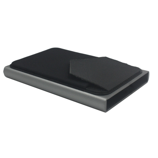 Anti-theft ID Credit Card Holder Porte Carte Thin Aluminum Metal Wallets Pocket Bank Box Women Men Credit Card Box