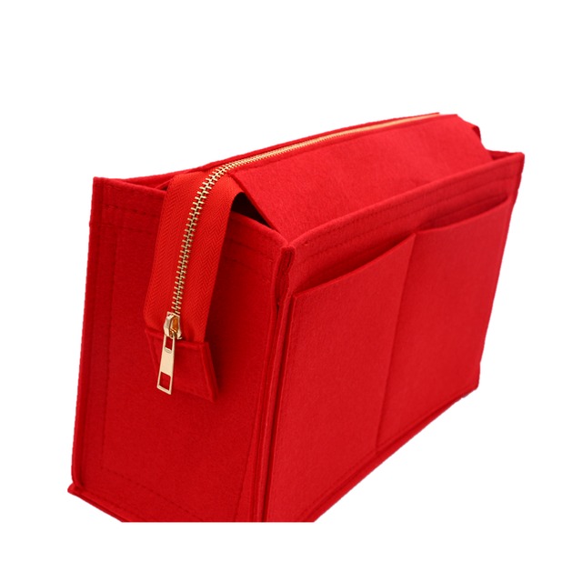 onthego fits mm books mm felt cloth insert handbag organizer makeup shaper on the go organizer portable cosmetic bags