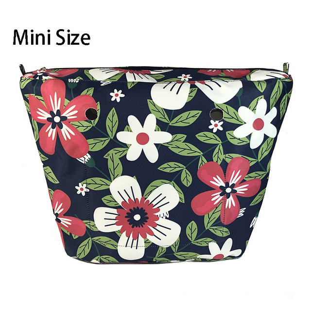 Floral trim waterproof inner insert, classic small inner pocket, handbags accessory