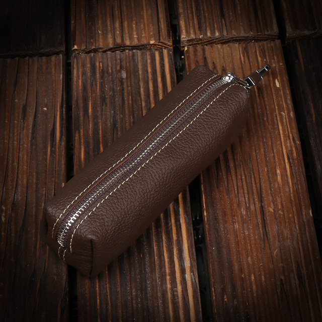 Fashion Genuine Cowhide Leather Key Bag for Men and Women High Quality Key Holder Small Business Key Case for Women Wallet