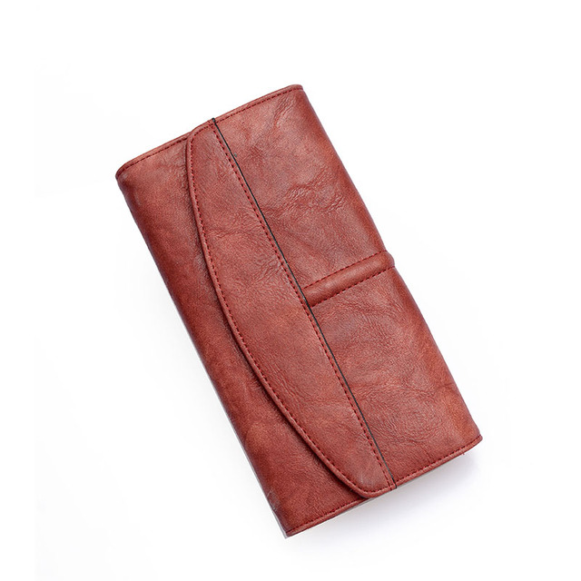 Women's Classic Trifold Wallet Long Wallet PU Leather Phone Bag With Latch Card Bag For Girls High Quality