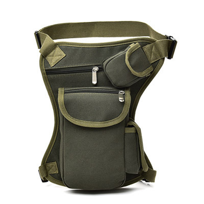 2019 Mini Fanny Canvas Waist Bag for Men Chest Thigh Belt Men Muslera miltar Bolsa De Perna Bolso pulsena LB01