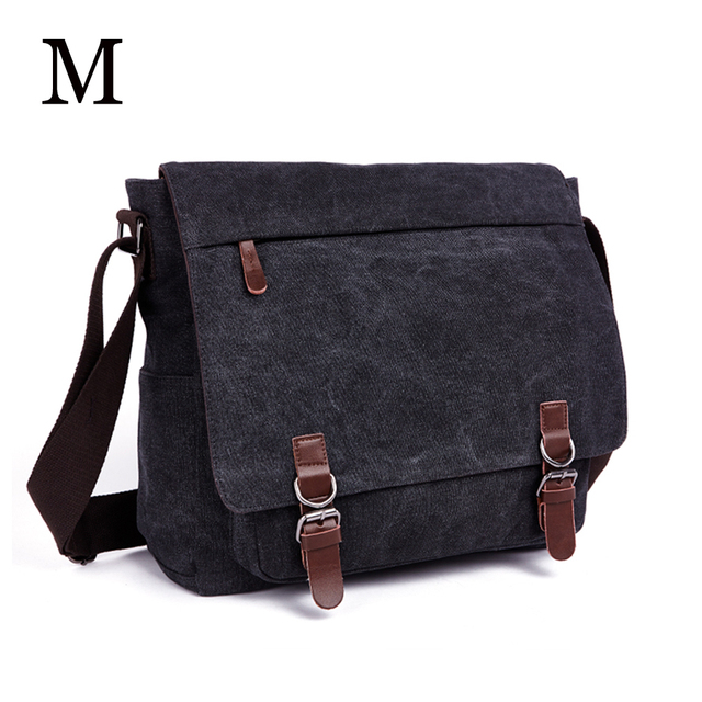 MARKROYAL - Men's Canvas Shoulder Bag, High Quality Laptop Shoulder Bag