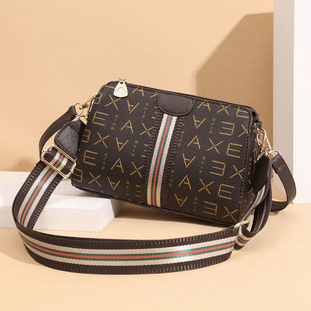 2021 new style shoulder bag fashion print all-match large capacity mini bag brand design lightweight broadband messenger bag