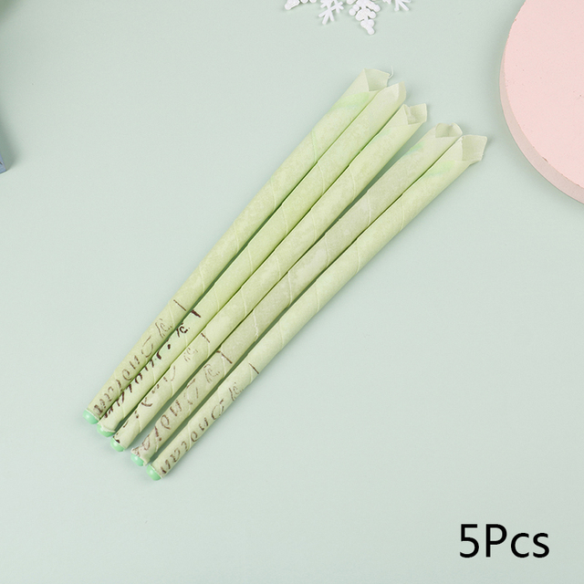 5pcs Ear Cleaner Removing Coning Fragrance Kits Hollow Aromatherapy Ear Candle