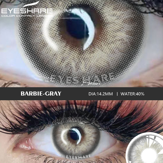 EYESHARE Eye Contact Lenses 2pcs/pair Household GlassBall Colored Contact Lenses Eye Cosmetic Colored Contact Lenses Beauty Eye Makeup