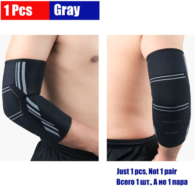 1PC Elbow Brace Fitness Compression Support Sleeve for Tendonitis, Tennis Elbow, Golf Elbow Therapy, Reduce Joint Pain