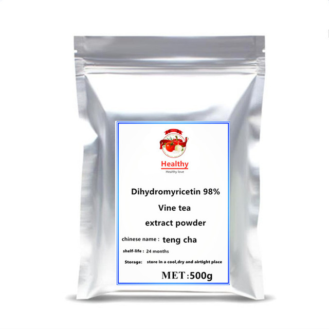 100-1000g Natural Vine Tea Extract Powder 98% DHM Dihydromyricetin Antioxidant Reduce Blood Sugar Levels and Blood Fat