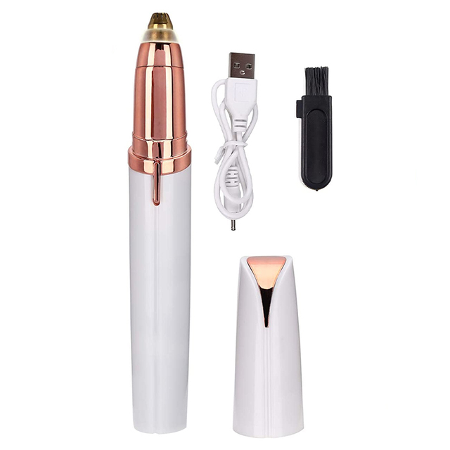 Women Electric Eyebrow Trimmer Usb Rechargeable Eye Brow Epilator Mini Lipstick Shaper Shaver Painless Shaving Face Hair Remover