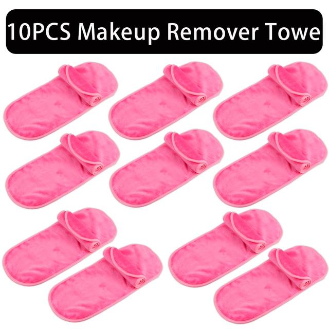 2/5/10pcs Makeup Remover Towel Microfiber Reusable Makeup Cloth Pads Women Face Facial Cleaning Towel Beauty Women Makeup Tools