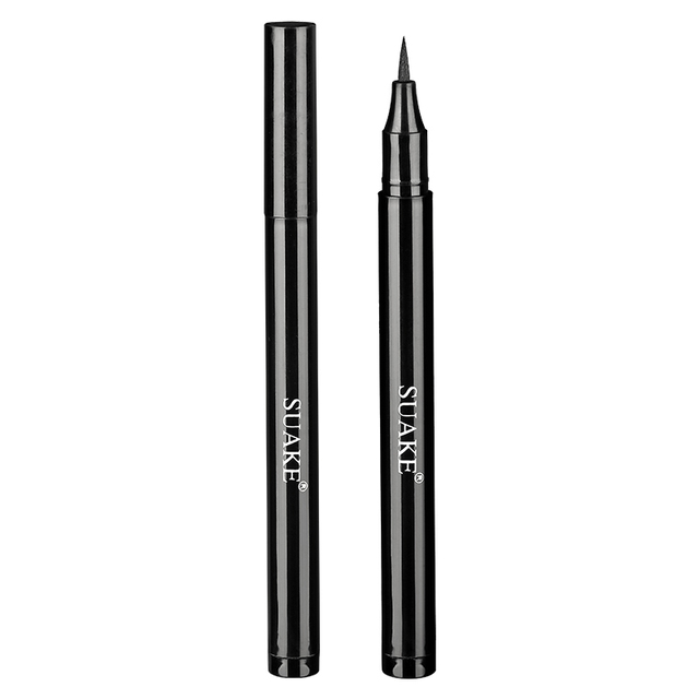 1pc Black/Brown Mini Eyeliner Gold Pen Quick-drying Eyeliner Waterproof Lasting No Blooming Liquid Eyeliner Pen TSLM1