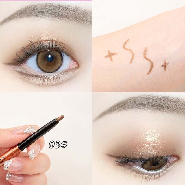 Colorful Eyeliner Women Makeup Tool Glue Pen Cosmetics Beauty Coffee Brown Silk Pen Smoky Waterproof Sweat-proof Do Not Fade