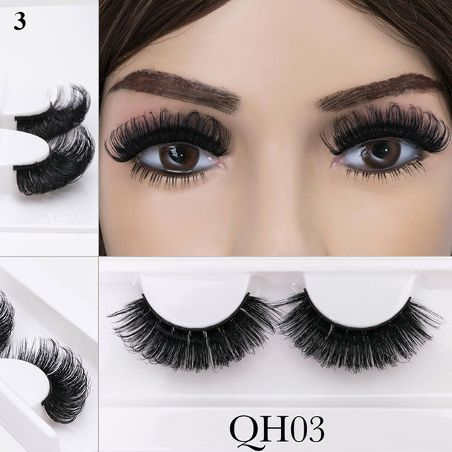 1pairs 8-20mm False Eyelashes Russia Curl Lashes DD Volume Handmade Thick Mink Eyelashes Full Strip Lashes Cruelty Free Cilios