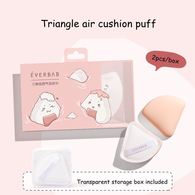 1pack=2pcs everdoor marshmallow/triple air cushion puff BB cream setting sponge puff soft dry/wet use makeup tool