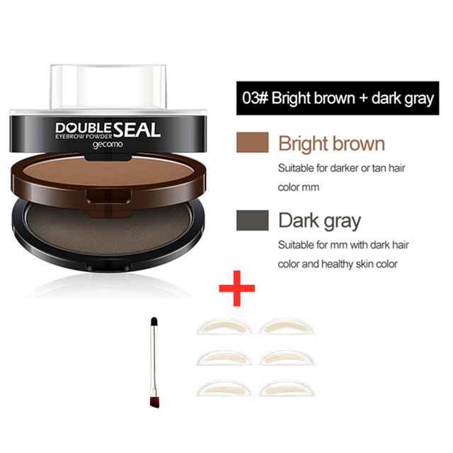 Eyebrow Seal Waterproof Long Lasting Professional Double or Single Layer Makeup Palette Enhancers Lazy Seal Eye Brow Shadow