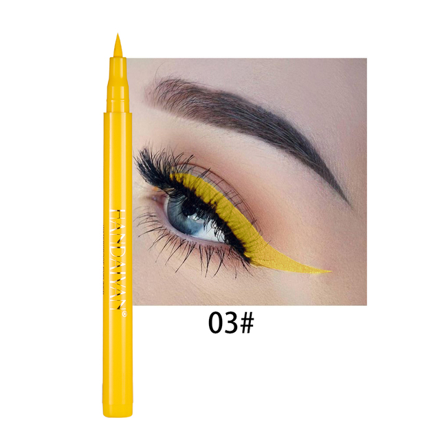 Colorful Liquid Eyeliner Waterproof Gel Eyeliner Stamp Pen Pencil Long Lasting No Blooming Waterproof Eye Liner Makeup Tools