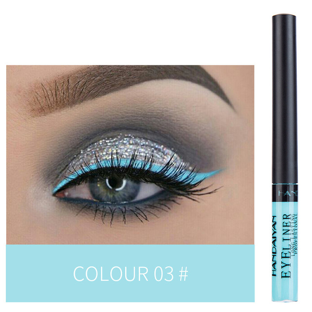 12 Colors Liquid Eyeliner Pen Set Waterproof Long Lasting Matte Colorful Eye Liner Cosmetic Quick Dry White Green Liner Makeup Kit