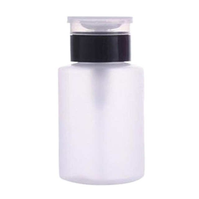 D2TA 150ml Empty Retractable Pump Refillable Bottle for Nail Polish Remover