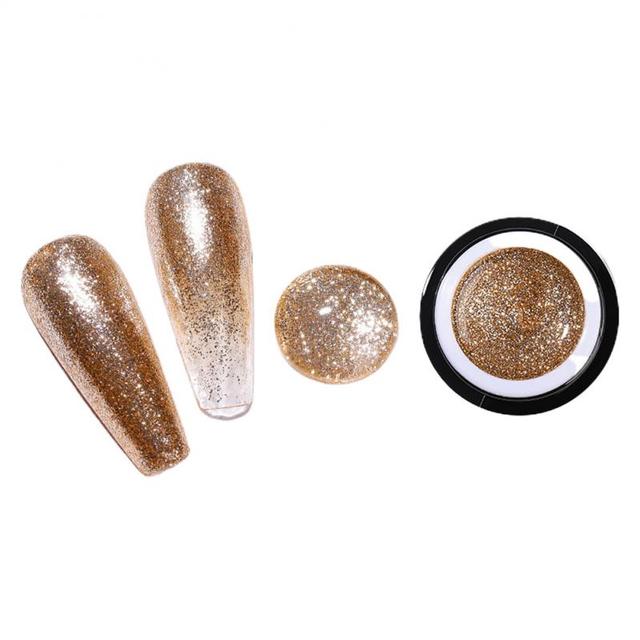 Nail Art Line Gel Polish Nail High Density Platinum Glue Glittering Painted Phototherapy Glitter Metallic Glitter Painting Platinum TSLM1