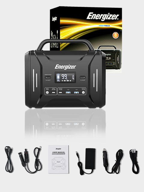 Energizer Portable Power Station 300W / 320Wh Solar Generator Fast Charging by LiFePO4 External Batteries Emergency PPS320