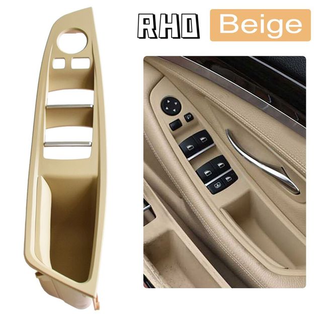 Right Hand Drive RHD For BMW 5 Series F10 F11 Beige Black Red Wine Oyster Car Interior Interior Door Handle Pull Panel Trim Cover