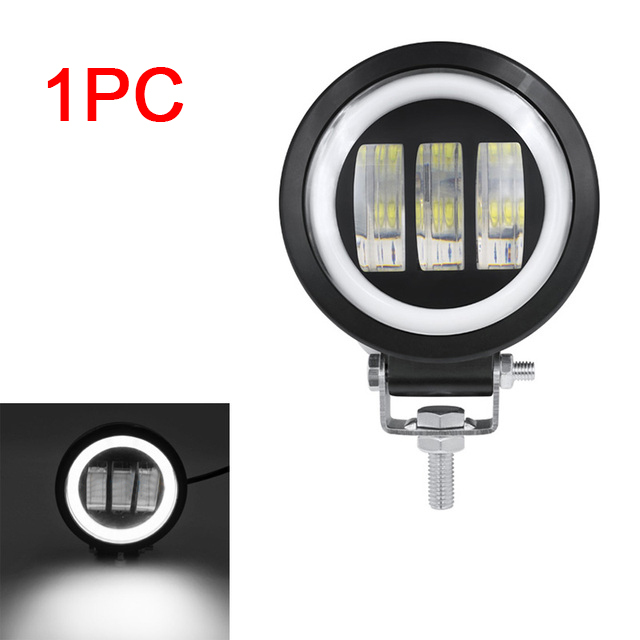 2pcs LED Work Light 12V 30W Fog Lights Waterproof 4x4 Offraod SUV Motorcycle Auto Car Auxiliary Headlight Led Round Car Lights