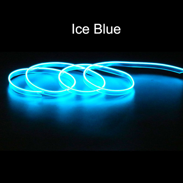 Car Interior EL Wire Ambient LED Flex RGB Strip Auto Flexible Atmosphere Nino Soft Tube USB Lamp Light Strip Rope Sticker Lamp