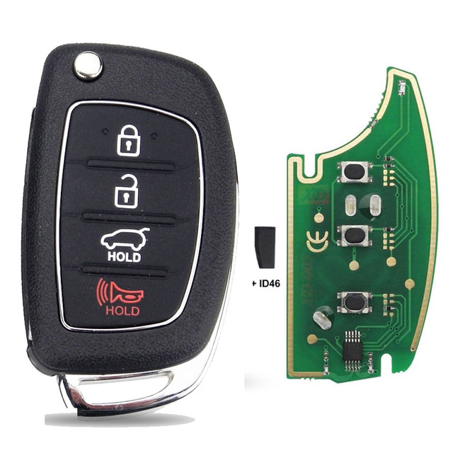 jingyuqin 3B 433Mhz With ID46 Car Key Control Board For Hyundai Solaris Accent Tucson L10 L20 L30 Kia Rio Ceed