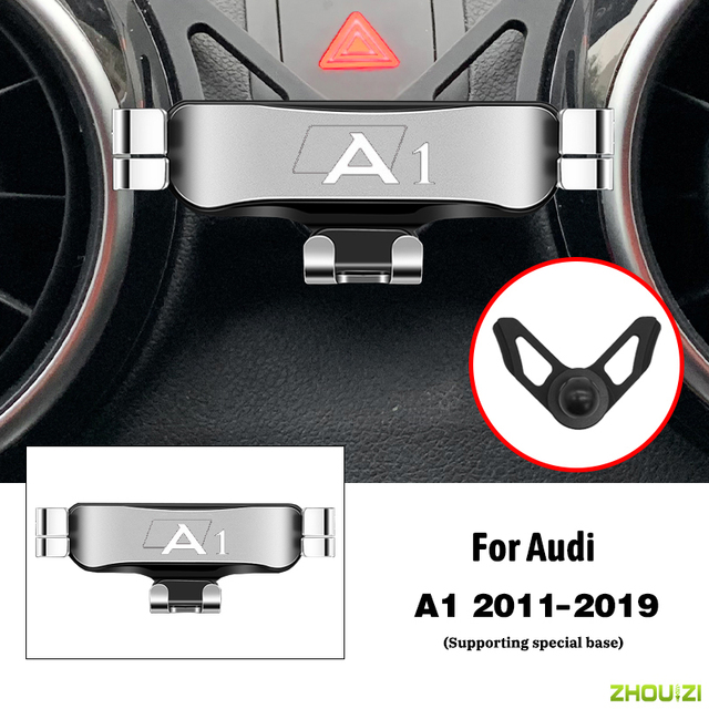 Car Mobile Phone Holder Air Vent Outlet Clip GPS Gravity Navigation Bracket for Audi A1 Sportback 8XA 8XF 2011-2019 Accessories