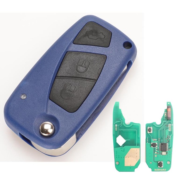 jingyuqin Remote ASK 433Mhz Pcf7941 With ID46 Chip For Fiat Punto Ducato Stilo Panda 2/3 Buttons Key Control