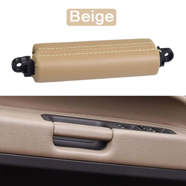 LHD RHD Quality Interior Driver Door Pull Handle Leather Replacement For VW Volkswagen Touareg 2003-2010