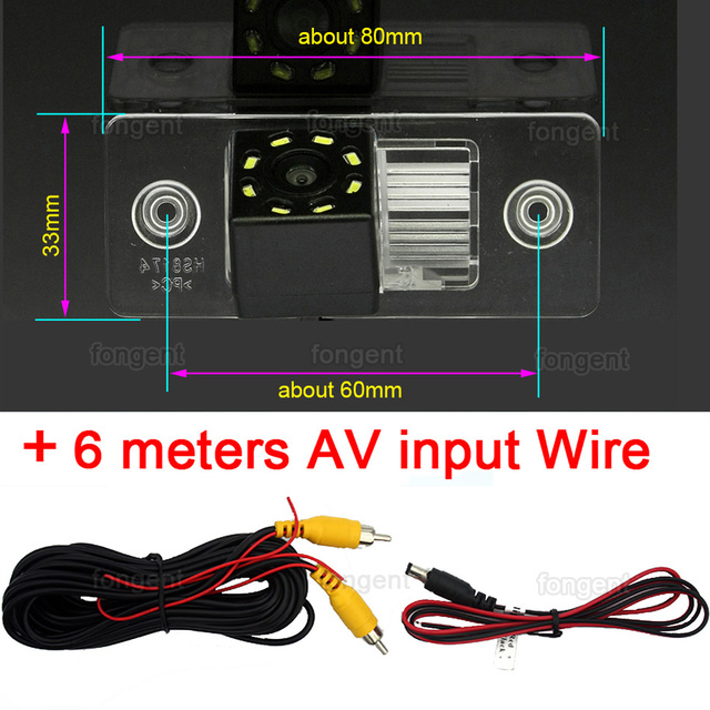 Car Reversing Camera For Volkswagen Tiguan Santana Touareg polo passat golf scirocco jetta bora mk4 2010 2009 2008 2007 2006 2005