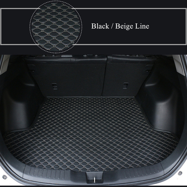 Sengayer Car Trunk Mat Waterproof Auto Tail Boot Carpet Flat Side Cargo Carpet Liner Fit For Peugeot 3008 2013 2014 15-2017