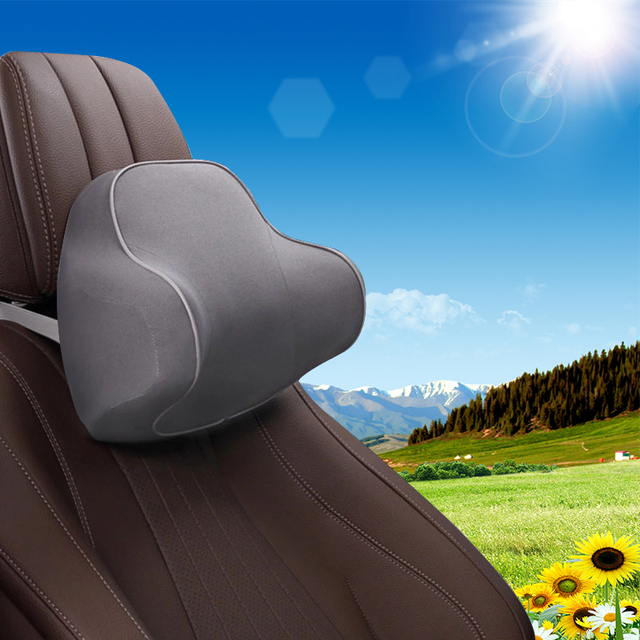 Car Neck Pillow Neck Pillow Lumbar Support Back Cushion Set Erognomic Design Fit Muscle Pain/Stress Relief for Car Seat