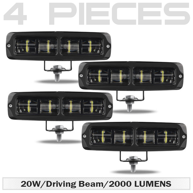 6D Lens LED Light Bar 6 Inch LED Bar Offroad Driving Beam Work Lamp Fog Lights For Niva Lada 4X4 ATV SUV Truck Tractor 12V 24V