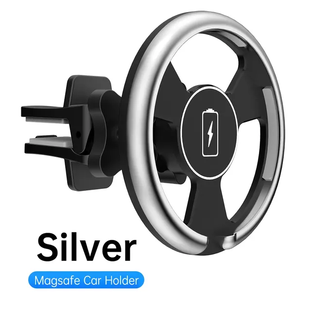 15W Magnetic Wireless Charger Car Phone Holder for iPhone 13 12 Pro Max Mini Magsafe Magnetic Wireless Car Charger Phone Holder